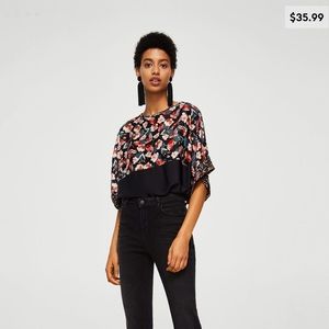 Mango blouse size medium NWT